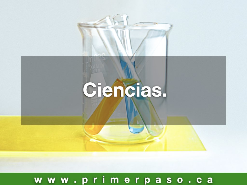 Estudia Ciencias - Primer Paso Canadá